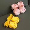 Slipper Summer Children's Cartoon Car Solid Color Soft Non-Slip Comfortable Breathable Home Sandals Slippers Beach Hole Shoes 0203