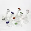 Narguilés Beecomb Perc Percolateur Bongs En Verre 14mm Joint Conduites D'eau Mini Plates-formes Pétrolières Petit Dab Rig Bleu Rose Violet Clair Avec Bol