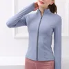 Chemises actives Cardigan à glissière Vêtements de yoga Femmes Col montant Veste de sport Séchage rapide Slim Fitness Manches longues Activewear Running