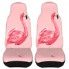 Car Seat Covers Pink Flamingo Universal Cover Protector Interior Accessories For SUV Valentine's Day Fiber