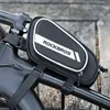 Panniers S Rockbros Top Tube Reflective Strip Scalable Big Capacity MTB BICYCLE SADDLE FRONT Bag 1.8L Bike Accessories 0201