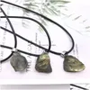 Kolye Kolye Kaba Doğal Labradorite Aytaşı Enerji Şifa Taşı Irregar Kolye Halat Kadın Mücevher Fabrikası Bütün Dhgarden Dhukv