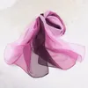 Scarves HUISHI Luxury Goods Brand Scarf Woman Muslim Hijab Silk Chiffon Female Shawl Gradient Color Poncho Bandana Fashion Wrap Sca