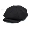 Cycling Caps Fashion Wool Sboy Cap Herringbone Men Women Gatsby Retro British Painters Hat Driver Flat Black Coffee Grey