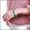 Fili di perline Perline di pietra naturale Bracciale intrecciato Braccialetti Guarigione Nce Preghiera Gioielli Regalo Personalizza Uomo Donna Moda Consegna goccia Otzvh