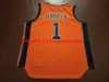 Aangepaste mannen jeugd vrouwen vintage tijgers Jared Harper #1 college basketball jersey S-4XL 5xl aangepast elke naamnummer trui