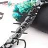 Chains 8x9mm Black Funnel (No Magnetic) Hematite Natural Stone Beads Fashion Jewellery Necklace Women Gift 15.5"