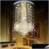 Chandeliers Modern Minimalist Led Vanity Long Stair Crystal Chandelier Lighting Fixture For Living Room Large Luxury El Hall Foyer L Dhz40