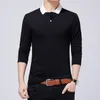 PoloS Mens Mens Fashion Cotton Plus Size lange mouwen herfst Slim Hombre Business Casual merk Polo 5xl masculino shirts