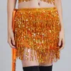 Christmas Decorations Trendy Durable Short Adjustable Multi Layers Dancing Skirt For Belly Dancer Hip Wrap