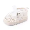 First Walkers Autumn And Spring Baby Shoes Girls Lace Princesses Bow Bandage Infant Prewalker Born Shoe