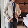 Erkekler Suits Blazers Marka Marka İşi Blazer Erkekler Bahar Sonbahar Vintage Erkek Ceketleri Pamuk Gündelik İnce Uygun Takım Erkek Boyut M-5XL HOMM
