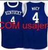 Raro # 4 KENTUCKY WILDCATS KYLE MACY College Basketball Jersey Taglia S-4XL 5XL personalizzato qualsiasi nome numero maglia