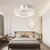 Lampes suspendues ventilateur de plafond avec lumières télécommande APP contrôle ventilateurs sans lame à profil bas pour chambre d'enfants chambre salon