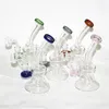 Heady Glass Bong Straight Percolator Dab Oil Rig Mini Rigs Colorful Waterpipe Water Bongs with Glass Bowl