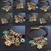 Braccialetti con ciondoli Bracciale Mano di Hamsa Cuore Perline Turco Pseras Blue Evil Eye Drop Gioielli di consegna Dhpv9