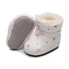 First Walkers Stivali invernali imbottiti in cotone per bambini Calzini per bambini con suola morbida in cashmere spesso Scarpe prewalkers