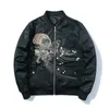 Heren Jassen Bomber Mannen Winter Borduren Anime Pilot Harajuku Japanse Streetwear Baseball Dikke Warme Jeugd Casual 230203