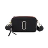 Retail Women Bags New 2023 Marc Contrast Color Small Square Bag Trend Letter Single Shoulder Messenger Bag
