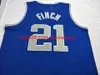 Custom Men Youth women Vintage MS White # 21 LARRY FINCH Home RETRO Maglia da basket Taglia S-4XL 5XL o personalizzata con qualsiasi nome o numero di maglia