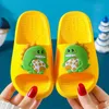 Slipper Kids Slippers Summer Boys Soft Cartoon Cute Cool Dinosaur Girls Beach Sandals Solid Yellow Indoor Shoes Flat Quick Dry