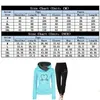 Women's Two Piece Pants Woman Tracksuit Set Winter Warm HoodiesPants Pullovers Sweatshirts Female Jogging Clothing Sports Suit Outfits 230203