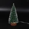 Dekoracje świąteczne 2023 Dekoracja stolika DIY z LED Lights Mini Tree House Wedding