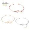 Armreif 26 Buchstaben Roségold Sier Love Knot Armband Mädchen Willst du meine Brautjungfer sein Schmuck Persönlichkeit Runder Anhänger Kette Drop Deliv Otrk9