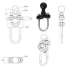 Stuur instellen instellen fiets u-bout montagebasis motorfietsstandbekeerbevestiging 1 inch balfixeerpartshandlebars