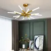 Lampadari Creativo Moderno Lampadario a LED Illuminazione Sala da pranzo Soggiorno Lampada a sospensione in oro Camera da letto in acrilico Apparecchi di deco per la casa AC90V - 260V