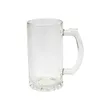 wholesale 16oz Sublimation glasses Mug with handle clear frosted Wine Glasses Heat Transfer Printing Frosted cup Transparent Glass Cup 001