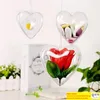 65mm 80mm 100mm Transparent Plastic Filled Heart Ball Openable Christmas Tree Ornaments Christmas Birthday Wedding Party Decorations