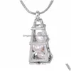 Pendentif Colliers En Gros De Sier Plaqué Ange Oeufs Cage Pour Femmes Filles Anniversaire Cadeau Pack 5 Pcs/Lot P156 Drop Delivery Bijoux Stylo Dhopf