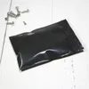 كيس رقائق الألومنيوم الأسود zip plastic zip bags cours storage package shurle to there