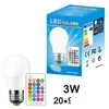 LED -gl￶dlampor Dimble BB 3W 5W 10W B22 E27 Ljus Hight Ljusstyrka 980lm Vit RGB 220 270 Vinkel med fj￤rrkontroll Drop Delivery Light DHSTR