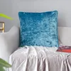 Taie d'oreiller de luxe en velours de soie glacée, housse de coussin 50x50cm, taie d'oreiller décorative pour la maison, chambre à coucher, canapé