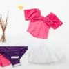 Bühnenkleidung Klassisches professionelles Ballett-Tutu Romantisches Schwanenkostüm Kinderkleid Kind Kurzarm-Spandex-Gymnastiktrikot für Mädchen