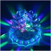 Led Effects Lotus Effect Light Rotating 11W Rgb Crystal Stage 51Pcs Bead Lamp For Home Decoration Dj Disco Bar Gift Drop Delivery Li Dhvlu