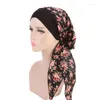 Sciarpe 2023 Moda Fiori stampati Donna Hijab interno Cap Sciarpa testa musulmana Turbante Bonnet Ready To Wear Ladies Wrap Under Hijab Caps