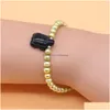 Nuovo braccialetto di perle di patate colorate con perline con pietra naturale Tartaruga Love Wish Gioielli Bangle Gemstone Miglior regalo per le donne Drop Delive Dh80C