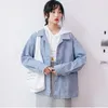 Kvinnorjackor Yellow Denim Jacket Women's Korean Style Spring Autumn Casual Single-Breasted Pocket Outerwear Tooling Coat 2023