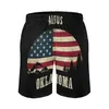 Herr shorts Sport Running Beach Trunk Pants with Mesh Foder Trunks Ctiy State City USA Flag American Americanmen's Bert22