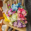 Decorative Flowers Outdoor Flower Arrangement 28 Jumping Orchid Chrysanthemum Daisy 7 Fork Simulation Silk