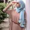 Sciarpe 100 pz/lotto Bolla Chiffon Con Perline Fiori Appesi Lungo Pianura Hijab Avvolgere Hijab Musulmano Sciarpa Turbante Foulard Kimd22