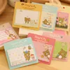 Oggetti decorativi Figurine 40pcslot Rilakkuma Notepad nota adesiva Memo post messaggio Carta adesiva rimovibile Commercio all'ingrosso 230204