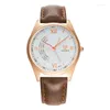 Wristwatches YAZOLE Watch Men Quartz Fashion Reloj Hombre Leather Waterproof Wristwatch Male Clock Relogio Masculino Gifts