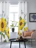 Curtain Modern Curtains Sunflower Flower Butterfly Baby Room Bedroom Creative Kitchen Living Terrace Valance