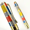 هيرو 767 قلم كرة دوارة إبداعي بحافة ذهبية ملونة عالية الجودة للكتابة مناسبة للأعمال والمكتب والمنزل هدية