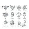 Stud luxe Twee Constellations Sier plaqué boucles d'oreilles CZ cubique zircone diamant zodiaque pour femmes dames mode bijoux livraison directe Othru