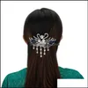 Haarclips Harrettes Glanzende strass Flower Hairs Clip Geometrische haarspeld Retro Crystal Acryl Claws Dames Girls Accessoires Drop OTRW1